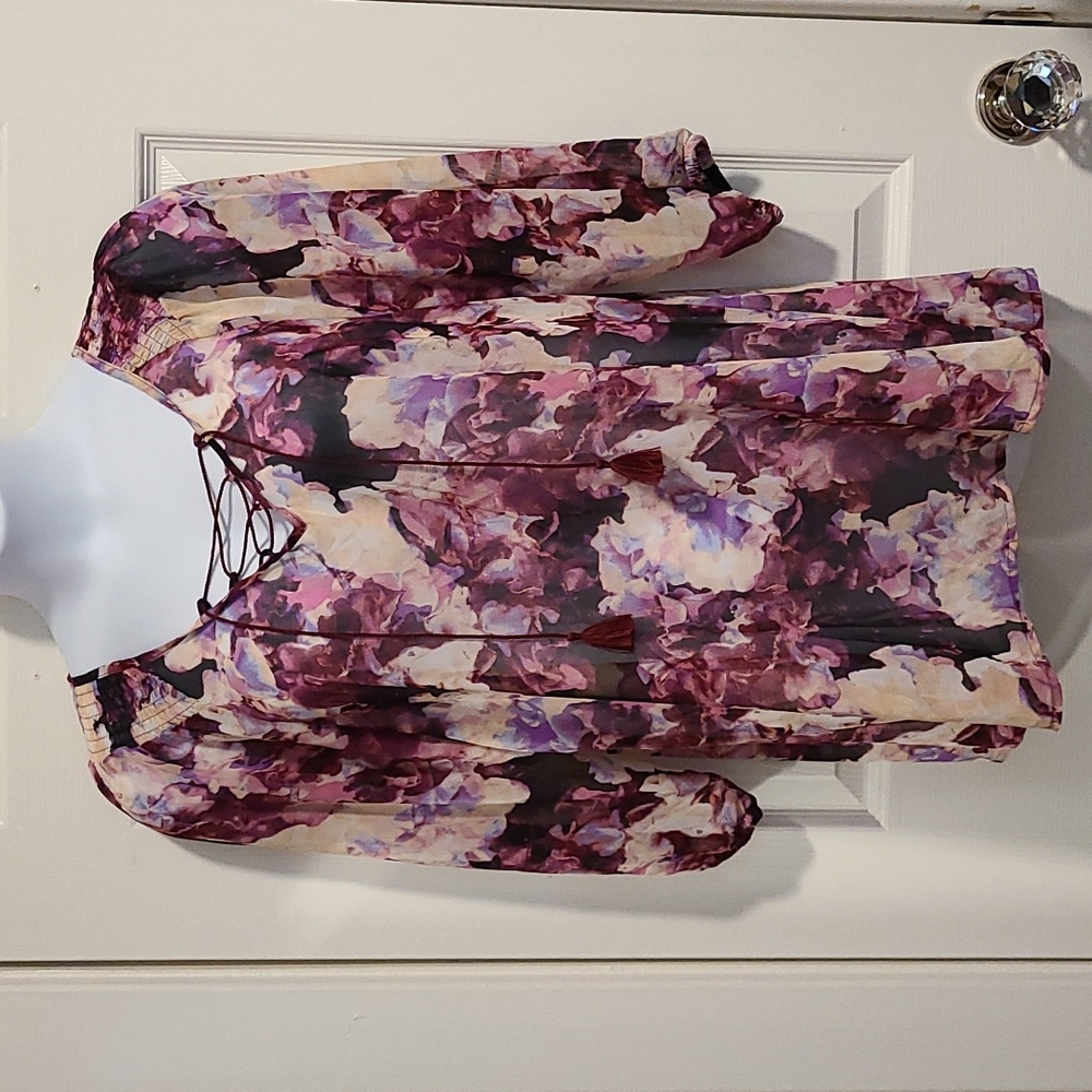 NWT, Lane Bryant,  sheer blouse with 3/4 sleeves.  Size 14/16.